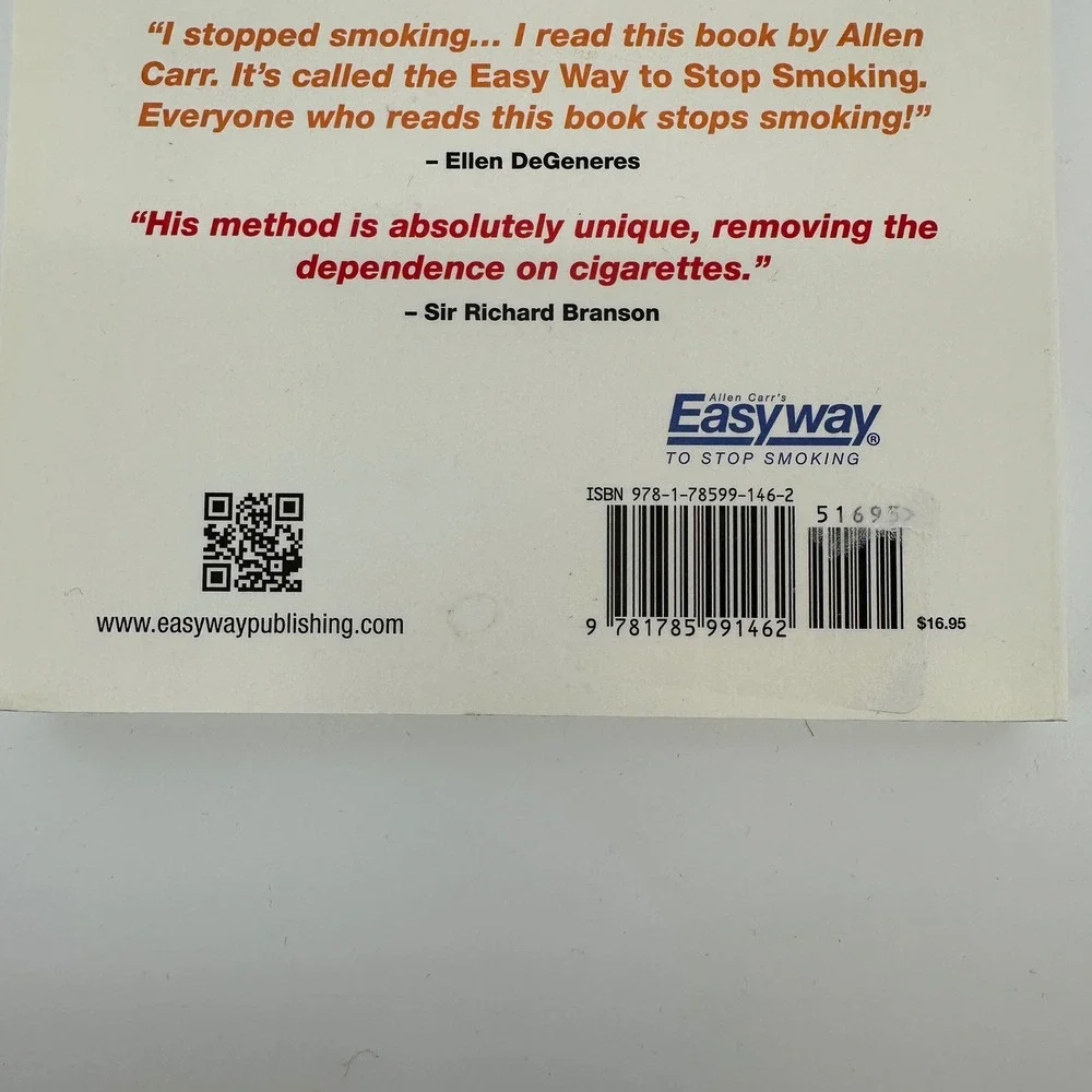 Stop Smoking with Allen Carr Easyway Paperback Book with CD 9781785991462